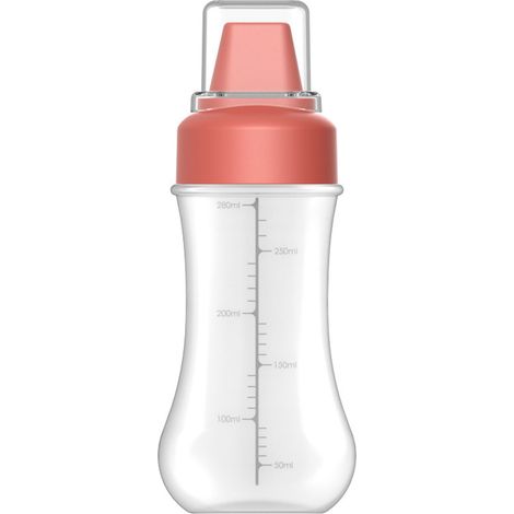 Flaconi a pressione per condimenti, versatili, portatili, leggeri, sicuri, a prova di perdite, ketchup 350 ml per salse e condimenti. (1/5)