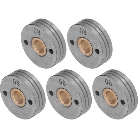 5-teiliges Stahl-Doppelantriebs-Drahtvorschubrollenlager, 0,8–1,0 mm Nut, für MIG-Schweißgerät (1/5)
