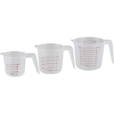 Set mit 3 Messbechern mit 250/500/1000 ml (1/3)
