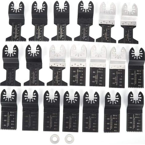 Packung mit 20 universellen Oszillationssägeblättern, 35/45 mm Schnellwechsel-Profi-Oszillationssägeblätter für Multifunktionswerkzeuge