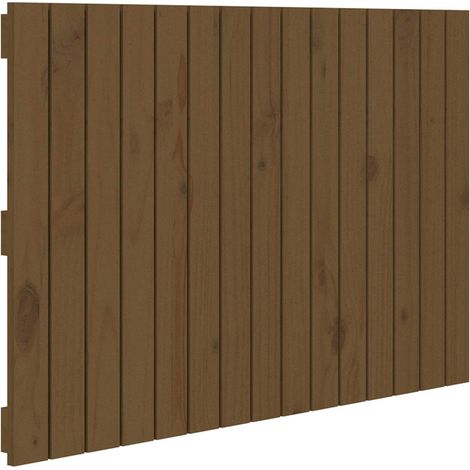 Maison Exclusive - Cabecero cama pared madera maciza pino marrón