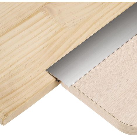 3Pcs 4ft x 1.57" Profilés De Transition En T Pour Sol, Bords En Alliage D'Aluminium Pour Remplir Les Interstices Entre Lames De Parquet, Carrelage Et Sols Vinyle, Gris (1/5)