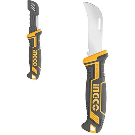 Ingco HPK82001 Coltello spellafili 200 mm Spelafili Spelacavi Lama Multiuso Elettricisti (1/4)