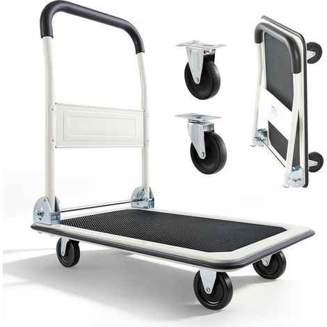 Charge 149,69 kg et roues pivotantes, chariot de manutention pliable pour transport et stockage facile (1/5)