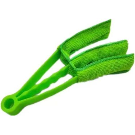 Brosse de nettoyage Brosses Store de Fenêtre,Nettoyants Stores de Fenêtres Ventilation Ventilateur Brosse Outil Nettoyant de Poussière(vert)