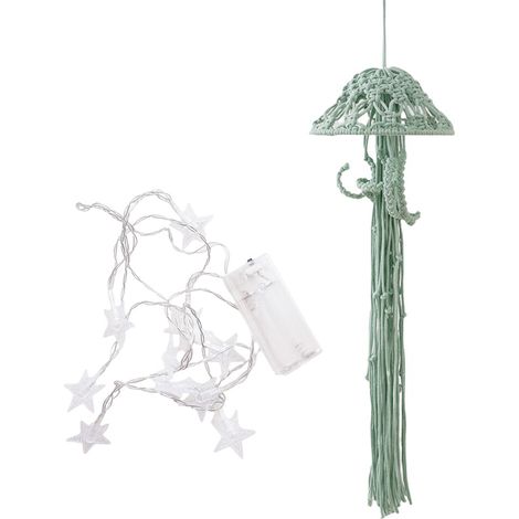 Embellissement suspendu de-Guirlande lumineuse verte incluse (1/5)