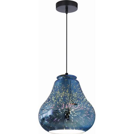 Lampada a sospensione Candellux Galactic 31-56108 nera E27