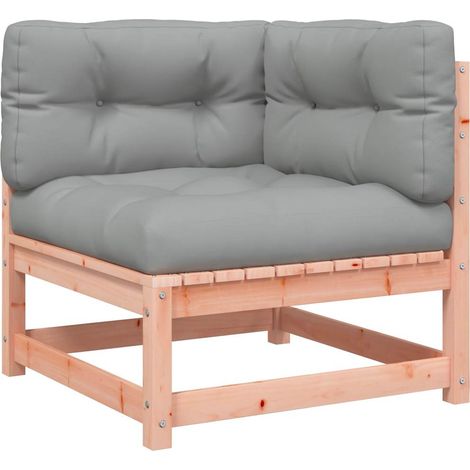 Canapé d'angle de jardin,Canapé d'extérieur,Sofa de jardin avec coussins bois massif douglas CFW794778 (1/5)