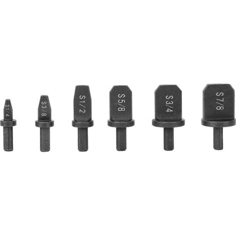 Lot de 6 outils rotatifs pour perceuse électrique manuelle, alésoirs pour tubes en cuivre (noir)-5x3cm-Black (1/4)