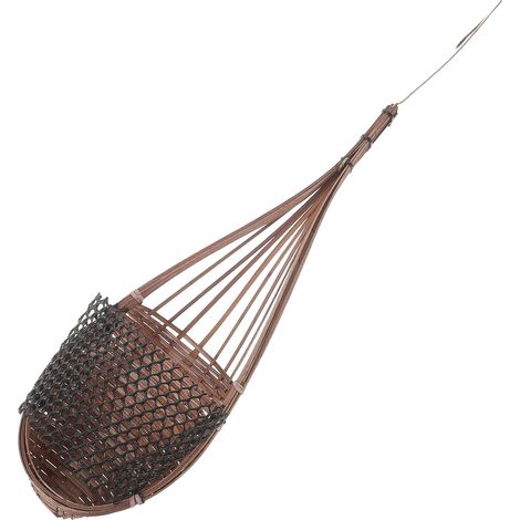 Jardinière suspendue en bambou tressé à la main TEHAUX, panier décoratif vintage pour l'intérieur (1/5)
