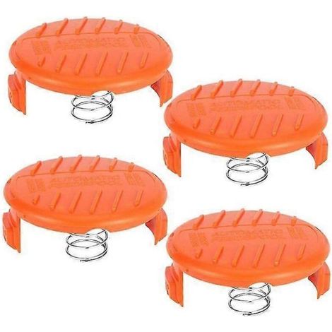 Bouchon à 4 bobines Luxora + 4 ressorts compatibles avec la tondeuse Black-decker RC-100-P