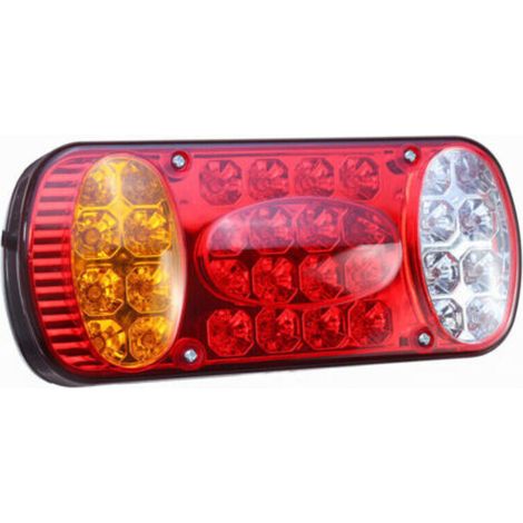 2 x 12 V 32 LED rear brake light, rear brake indicator light, for lorries, trailers and caravans (1/5)