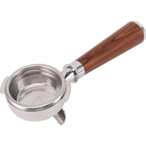 58-mm-Siebträger mit 2 Edelstahldüsen und abnehmbarem Holzgriff für NOWWA A Kaffeemaschine – Kaffeezubehör (1/5)