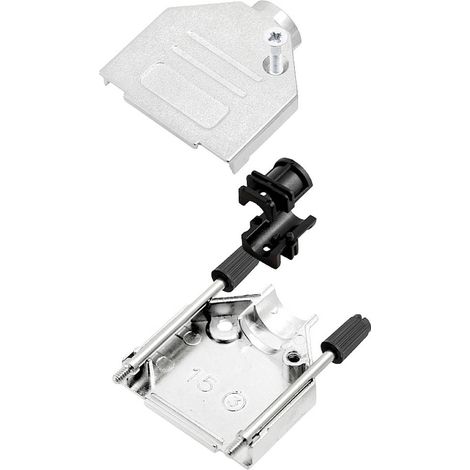 encitech DTZK50-PCBK-K 6560-3105-05 Alloggiamento D SUB Numero Poli (num): 50 Metallo pieno 180 ° Argento 1 pz. (1/4)