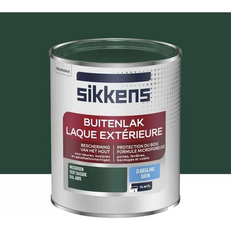 Laque Extérieure SIKKENS Satin Vert basque 0,75 L (1/3)