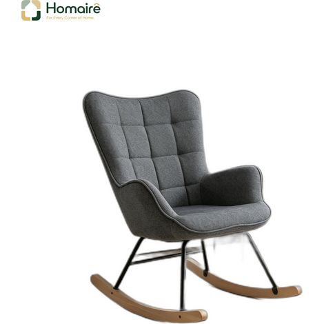 Grauer Metallstuhl mit Armlehnen 67,5 x 65 x 95 cm HOMAIRE (1/5)