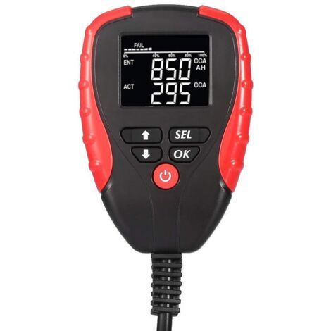 Testeur de batterie de voiture 12 V avec testeur de batterie numérique AH/CCA en mode CCA et analyseur de voiture (1/5)