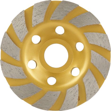 100 mm x 4,5 mm Diamantsegment-Schleifscheibe mit 6 Löchern für Marmor, Beton und Stein (1/5)