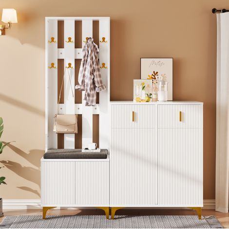 mobile armadio 180x35 ingresso appendiabiti ganci oro OKMYHOME (1/5)