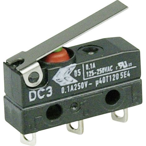 ZF DC3C-A1LB Mikroschalter DC3C-A1LB 250 V/AC 0.1 A 1 x Ein/(Ein) IP67 tastend 1 St.