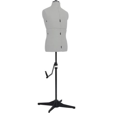 Mannequin homme ajustable, gris, tailles 37 à 45