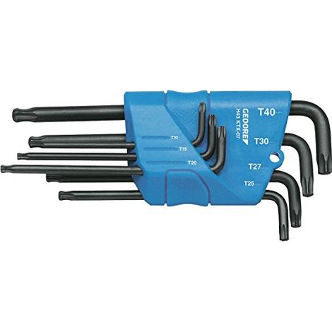 H 43 KTX-07 Set di cacciaviti angolari con supporto 7 pezzi TX T10-T40 (1/3)
