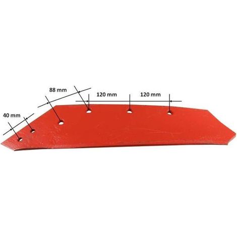 Lame européenne gauche 18'' Kverneland Vulcan compatible avec boulon M14X34OV1 - 4 pièces.