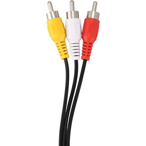 Cable S-Video - 4 Broches Mâle vers 3 RCA - Pour Ordinateur Portable et TV HD - 1,5 M (1/5)