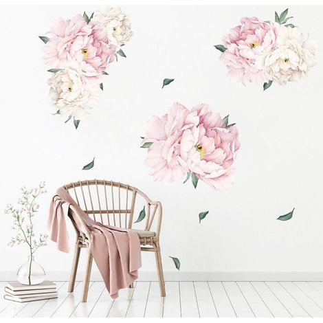 Grands stickers muraux végétaux verts pour la maison - Décoration murale (1/4)