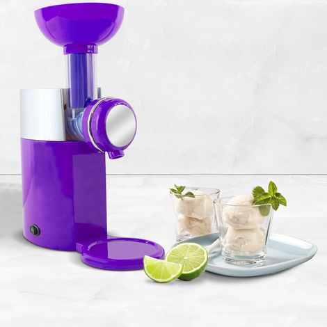 573737 Máquina eléctrica para hacer helados o para postre helado Yogurt Creme  Color: Lila