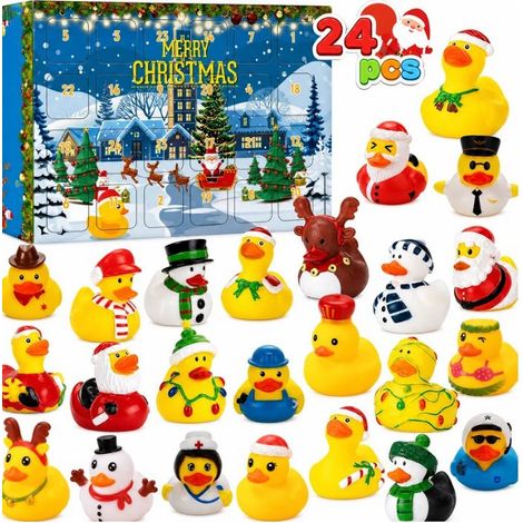 Christmas Advent Calendar - Little Yellow Duck Christmas Calendar Box - B - 3D