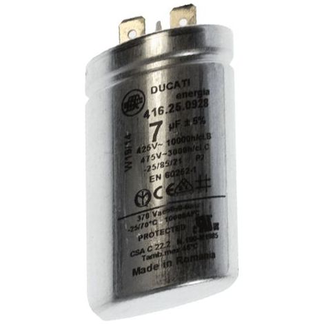 CONDENSATEUR PERMANENT 7 MF pour CLIMATISEUR -... (1/2)