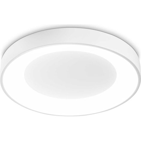 Plafoniera Contemporanea Planet Metallo Bianco Led Integrato 22W 3000K Ip20