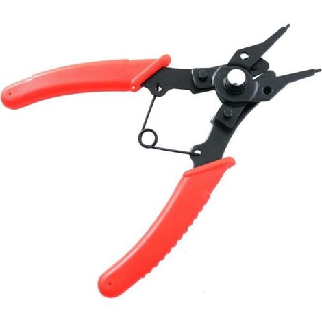 Pince Annulaire - 4 Fonctions Tête Interchangeable 45° 90° 180° - Pour Réparation Auto Moteur Climatisation - 1 Pièce (1/3)