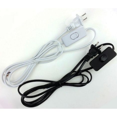 1 Câble pour lampe de sel, Interrupteur à bascule, Douille E14, Cordon PVC 1,8m, Pour lampe de pierre et bureau (1/5)