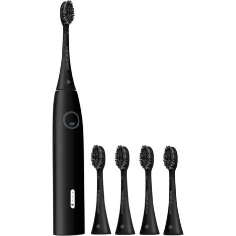happybrush ECO VIBE 3 Starterkit + 4 Refills Schallzahnbürste schwarz