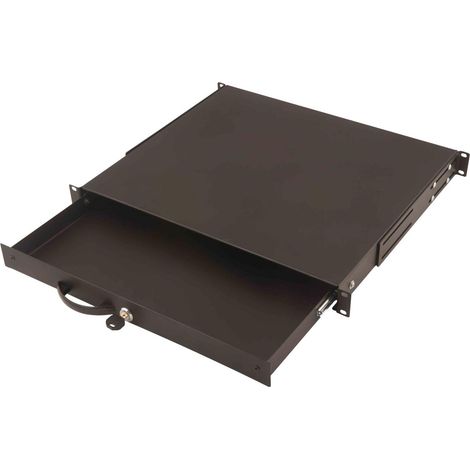 Digitus Cassetto Estraibile Con Maniglia E Chiusura A Chiave Per Armadi Rack 19” Misure Mm. 482X45X492 Colore Nero (1/4)
