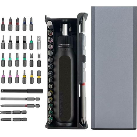 28-in-1 Präzisions-Ratschenschraubendreher-Set, robust und langlebig, geeignet für eine Vielzahl von Haushaltsgeräten, Möbeln usw., um den täglichen Reparaturbedarf zu decken.