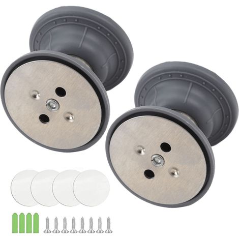 Ortviai Fixation Magnétique pour Porte de Camping-car – Lot de 2, Silencieuse et Robuste, Gris