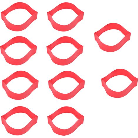 Lot de 10 bandes de protection pour pieds de chaise d'enfant, élastiques et flexibles en TPE pour chaises de classe, rouges (épaisseur 1,0 mm) (1/5)