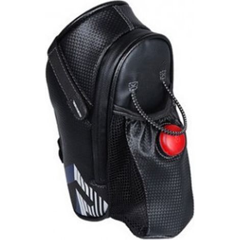 Fahrradsatteltasche mit Flaschenhalter, Rücklicht, Staufach unter dem Sattel, Hecktasche, Fahrrad-Hecktasche (1/5)