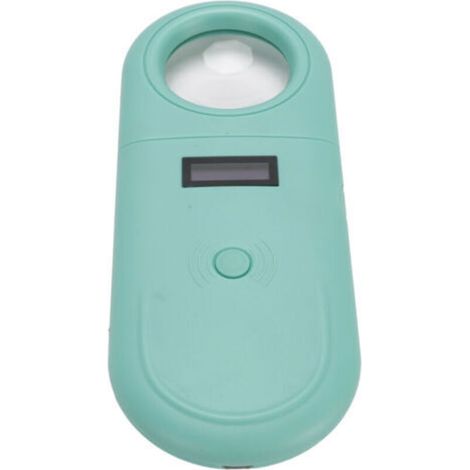 Lecteur de puces électroniques pour animaux avec LED et loupe, fréquence de 134,2 kHz, portable, pour la gestion des animaux de compagnie, capacité de stockage de 30 puces. (1/5)