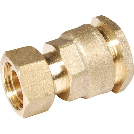 Raccord laiton - Raccord écrou prisonnier laiton pour tube PE Ø25-3/4''