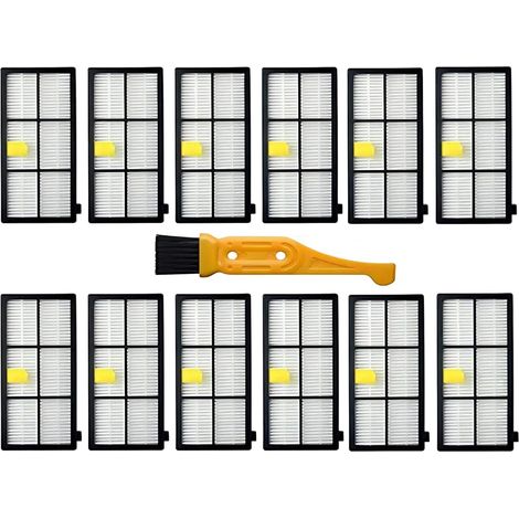 Confezione da 12 filtri HEPA ad alte prestazioni per robot aspirapolvere serie 800 e 900. (1/4)