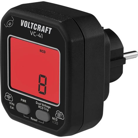 [NEUWERTIG] B-Ware Voltcraft Steckdosentester Prüfgerät Fi Test Lcd Bedienungsanleitung Batter645