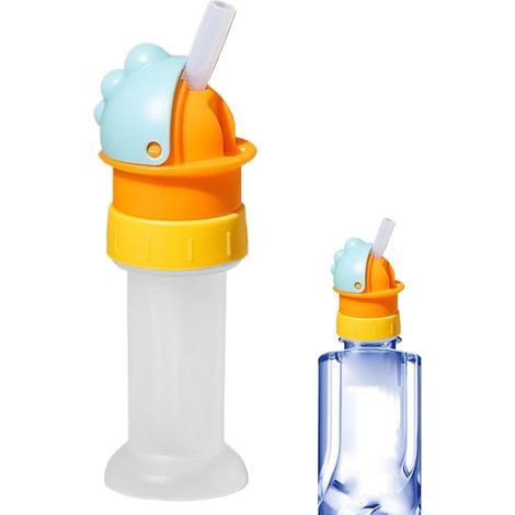 Couvercle Bec Verseur pour Bouteille d'Eau avec Paille Réutilisable  Couvercle de Conversion pour Bouteille d'Eau pour et Adultes Soda Jus Boisson Liquide Domestique (1/5)