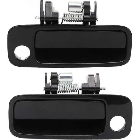 Poignées de porte extérieures voiture 2 pièces 69210AA010, prise confortable noire, remplacement pour Camry 1997-2001, poignée de portière robuste et ergonomique. (1/5)