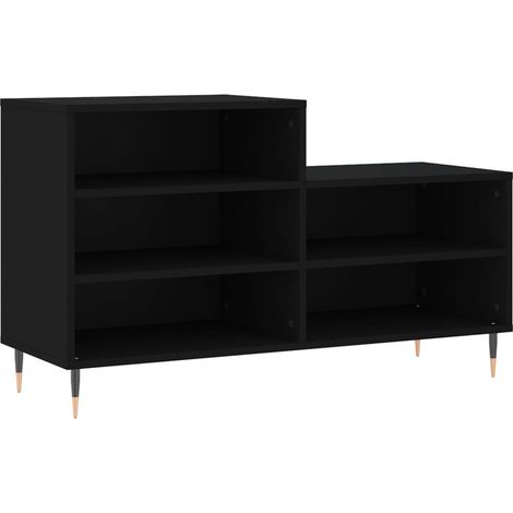 Maison Exclusive - Scarpiera Nera 102x36x60 cm in Legno Multistrato