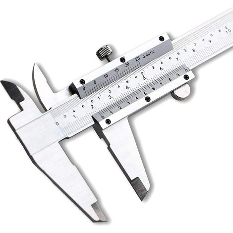 Pied à Coulisse 0-150mm 0-6" Pied a Coulisse Outil de Mesure 002mm/0001" précision pour Professionnel/l'industrie/le Bricolage/la Maison avec étui de Rangement