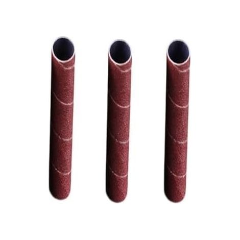 Lot de 3 manchons tambour ponçage 11,4 cm pour ponceuse à axe oscillant, grain 80/150/240, alumine abrasive bois, métal, plastique, polissage - (1/5)